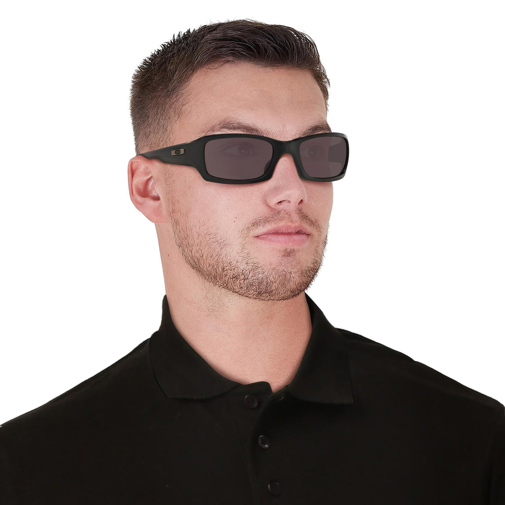 Oakley Mens OO9238 Fives Squared Rectangular Sunglasses