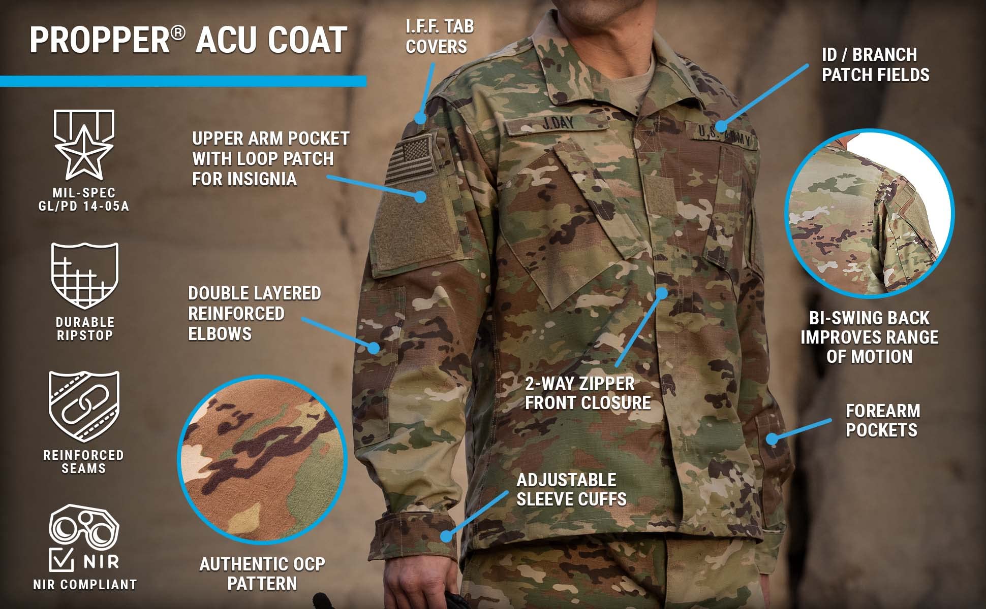 Propper Men's Acu Nyco Coat