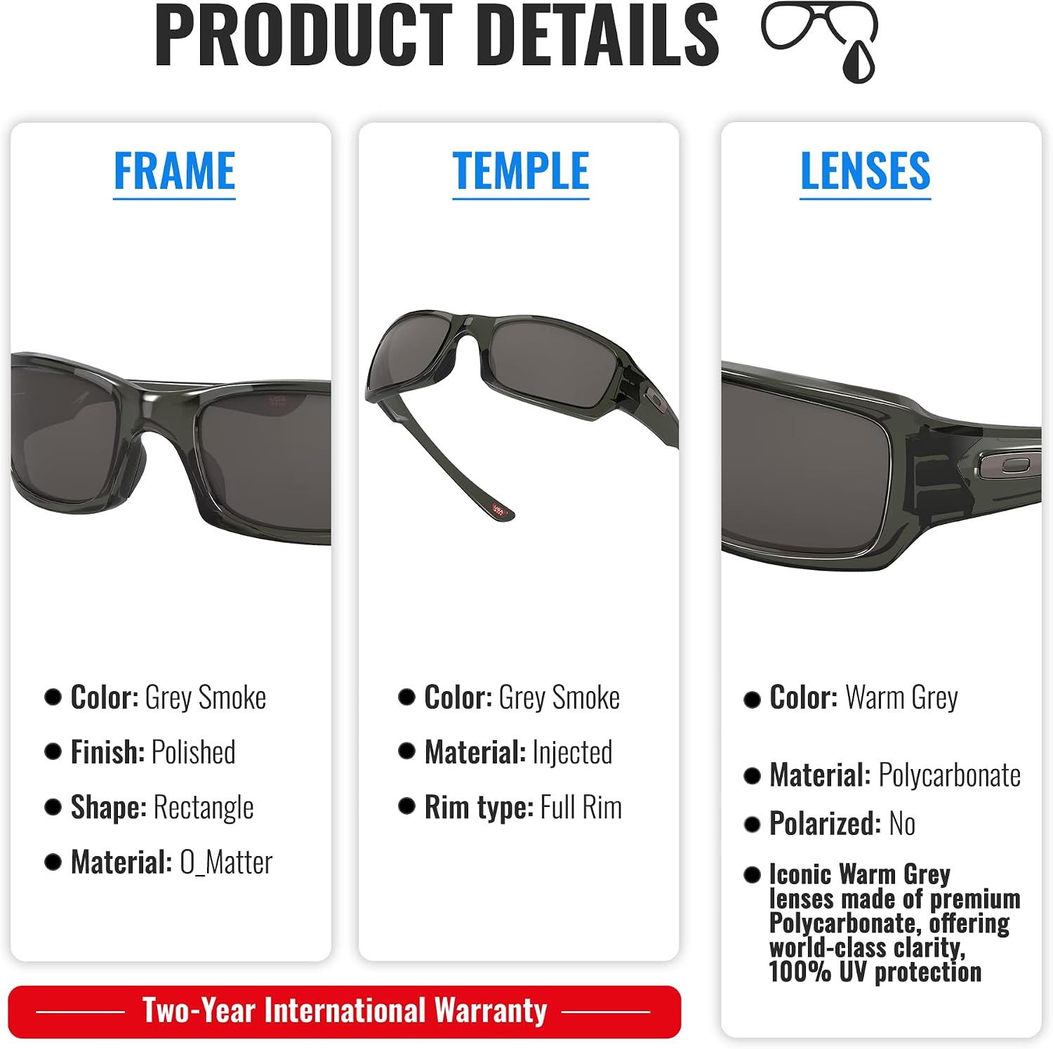Oakley FIVES SQUARED OO9238 Sunglasses With Official Eyewear Kit