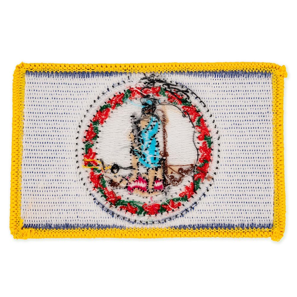 PinMart's Embroidered US State Flag Patch- Georgia Flag