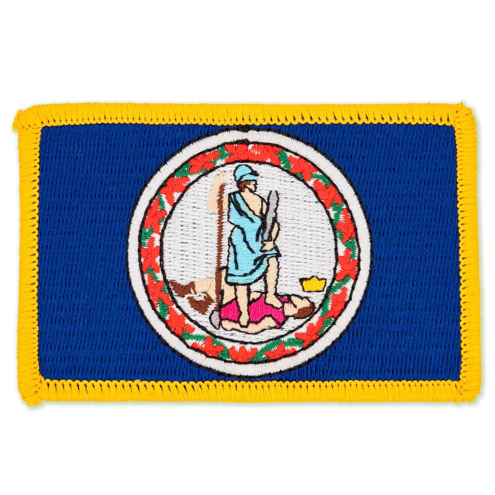 PinMart's Embroidered US State Flag Patch- Georgia Flag