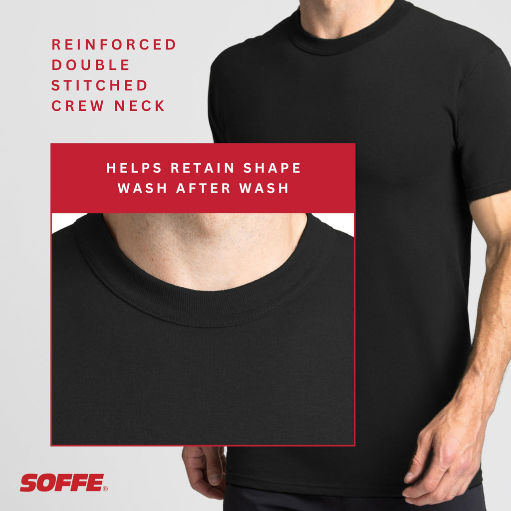 Soffe Men's 3 Pack - USA Poly/Cotton Military Tee