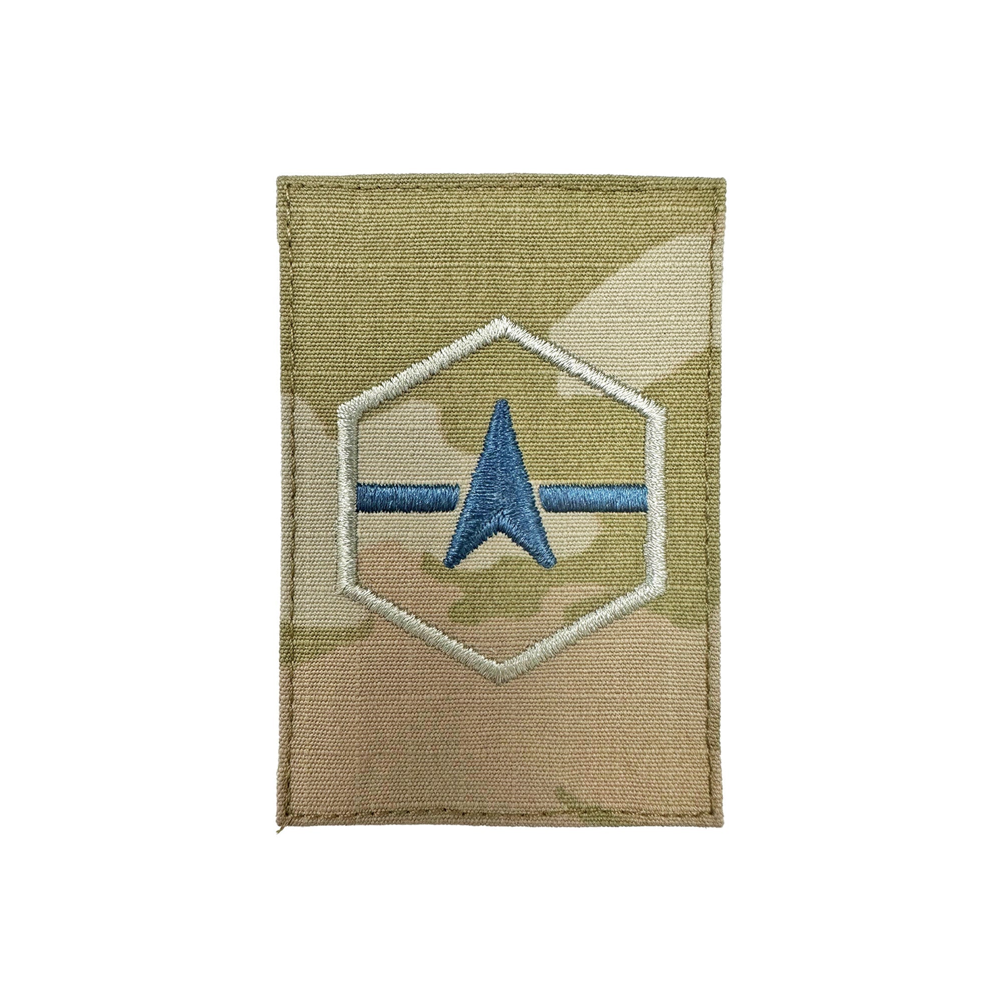 Space Force Rank Specialist 2 Embroidered OCP with Hook (ea)