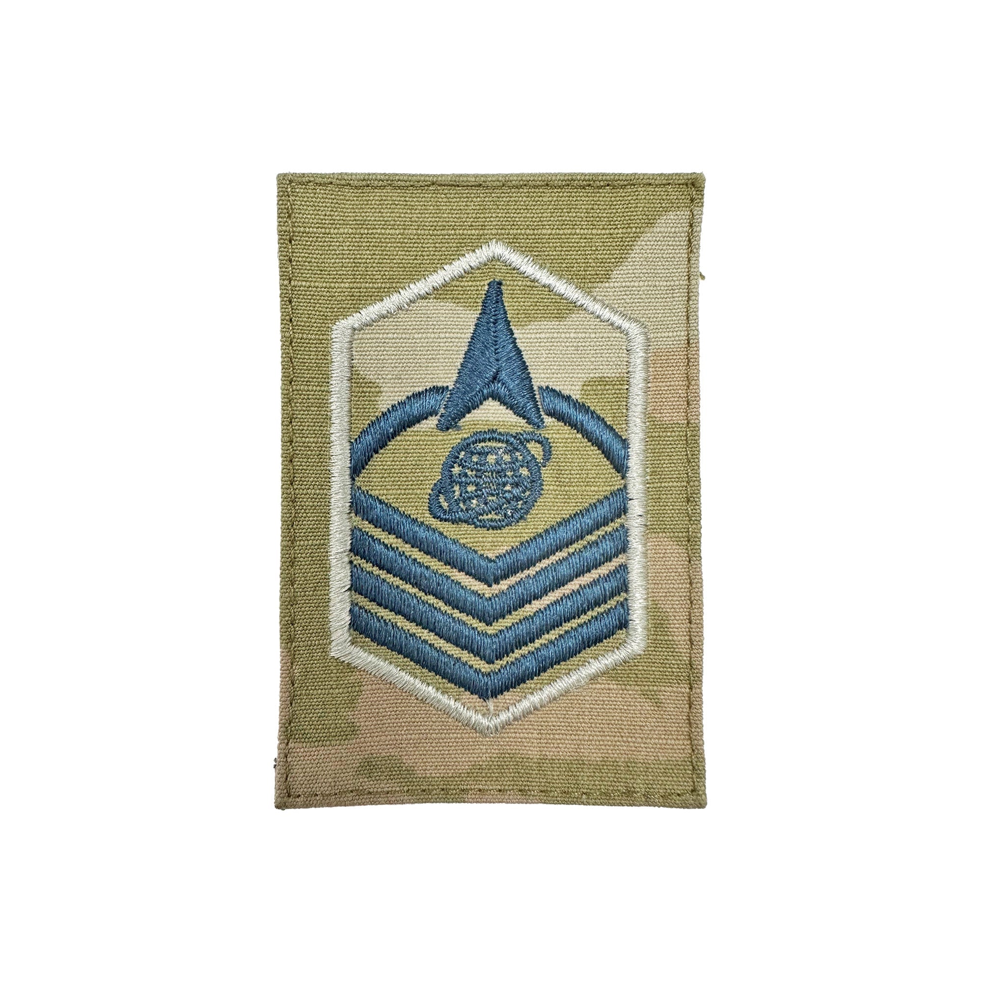Space Force Rank Master Sergeant Embroidered OCP with Hook (ea)