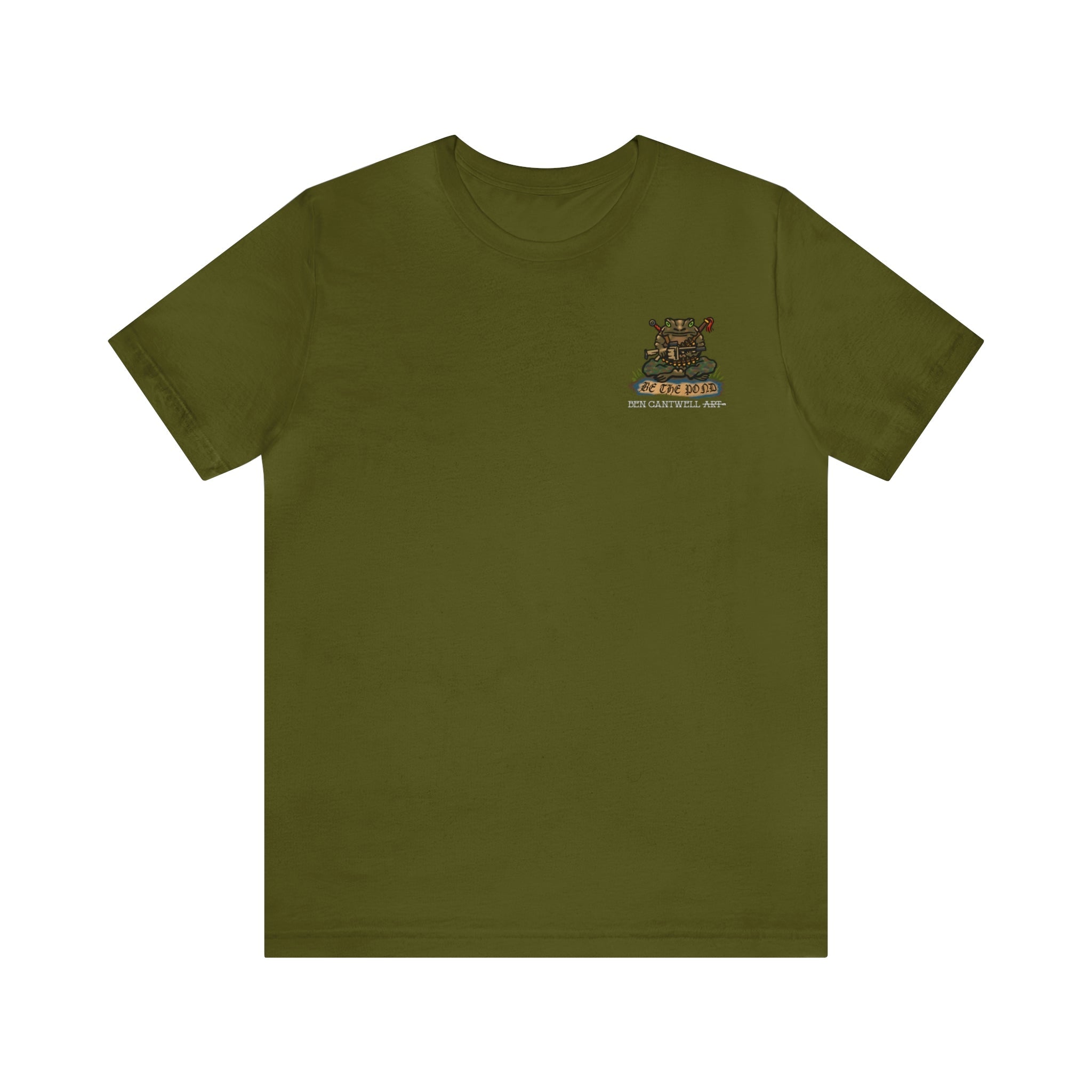 Be the Pond Frog with MK32 Grenade Launcher - Front Print - Short Sleeve Tee