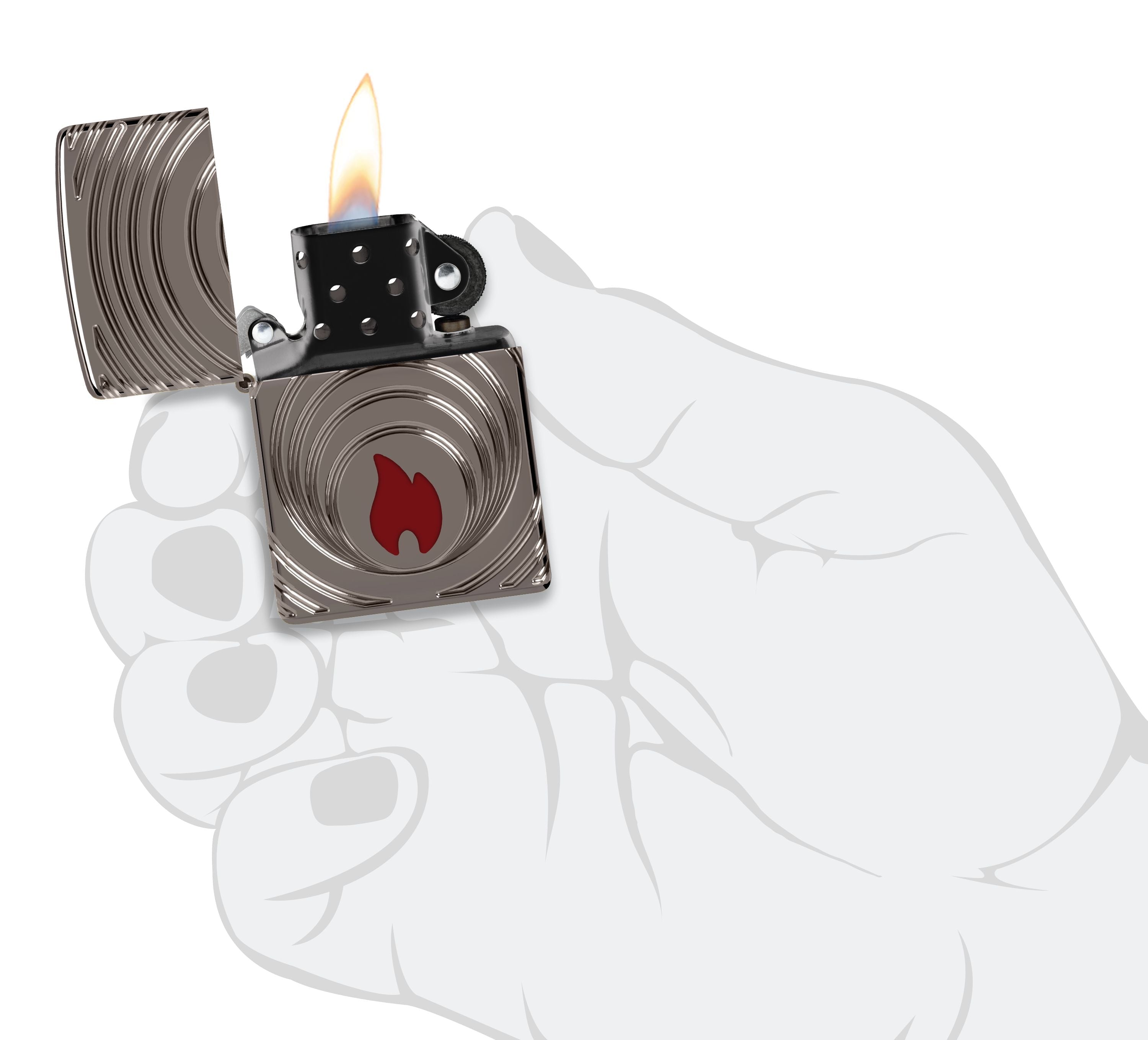 Zippo 2026 Collectible of the Year, Black Ice Armor Lighter #47218