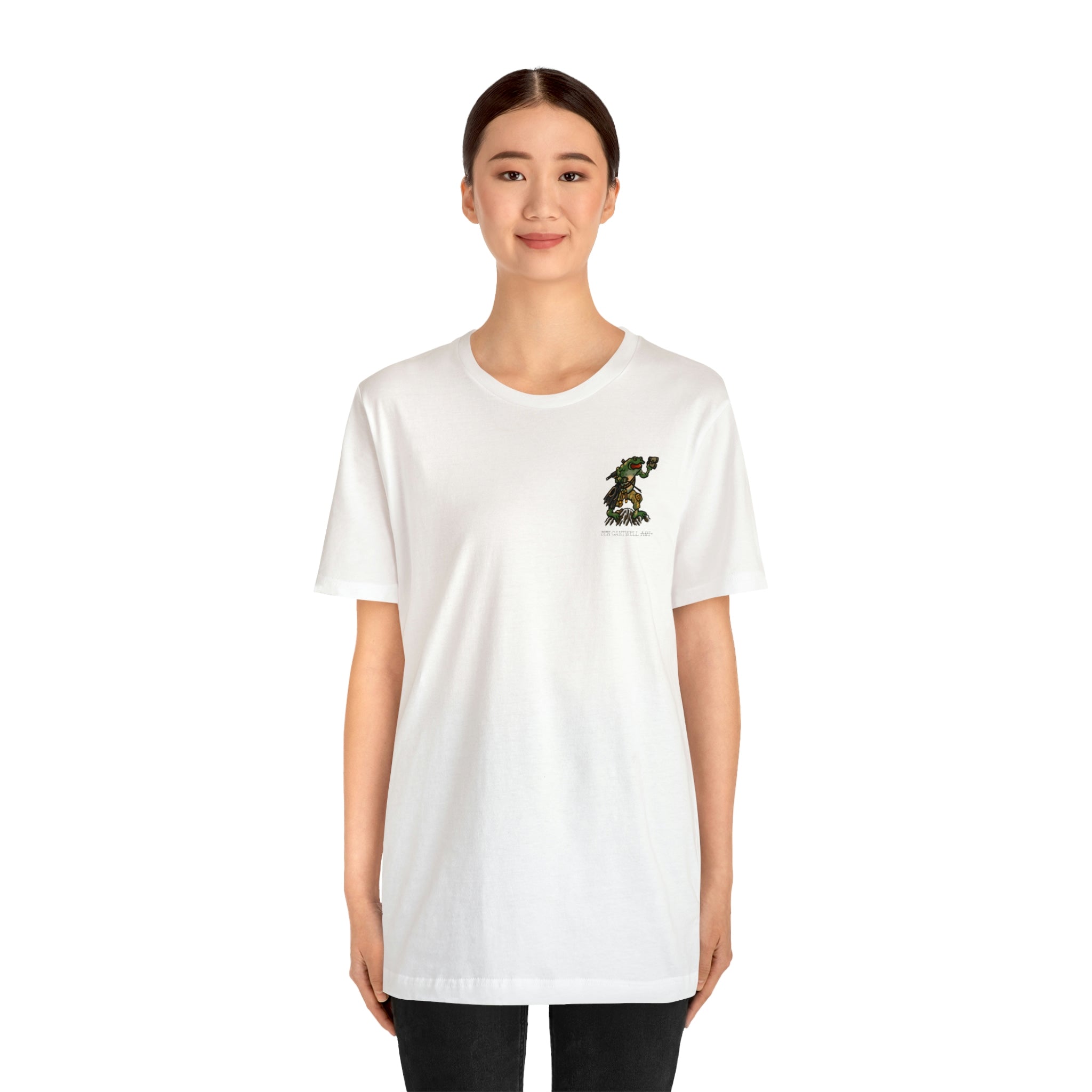 Flippers, Binoculars and Radio Frog - Front Print - Short Sleeve Tee