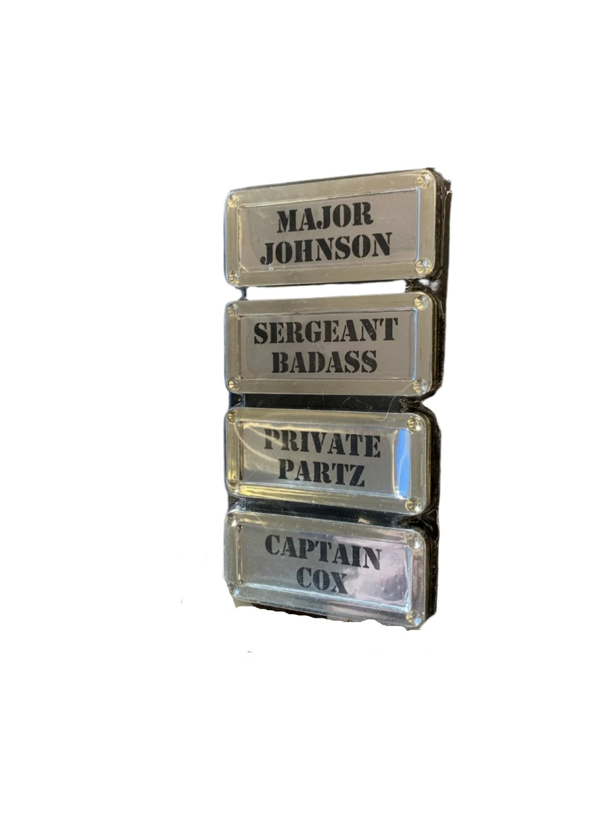 Humorous Office Door Name Plates