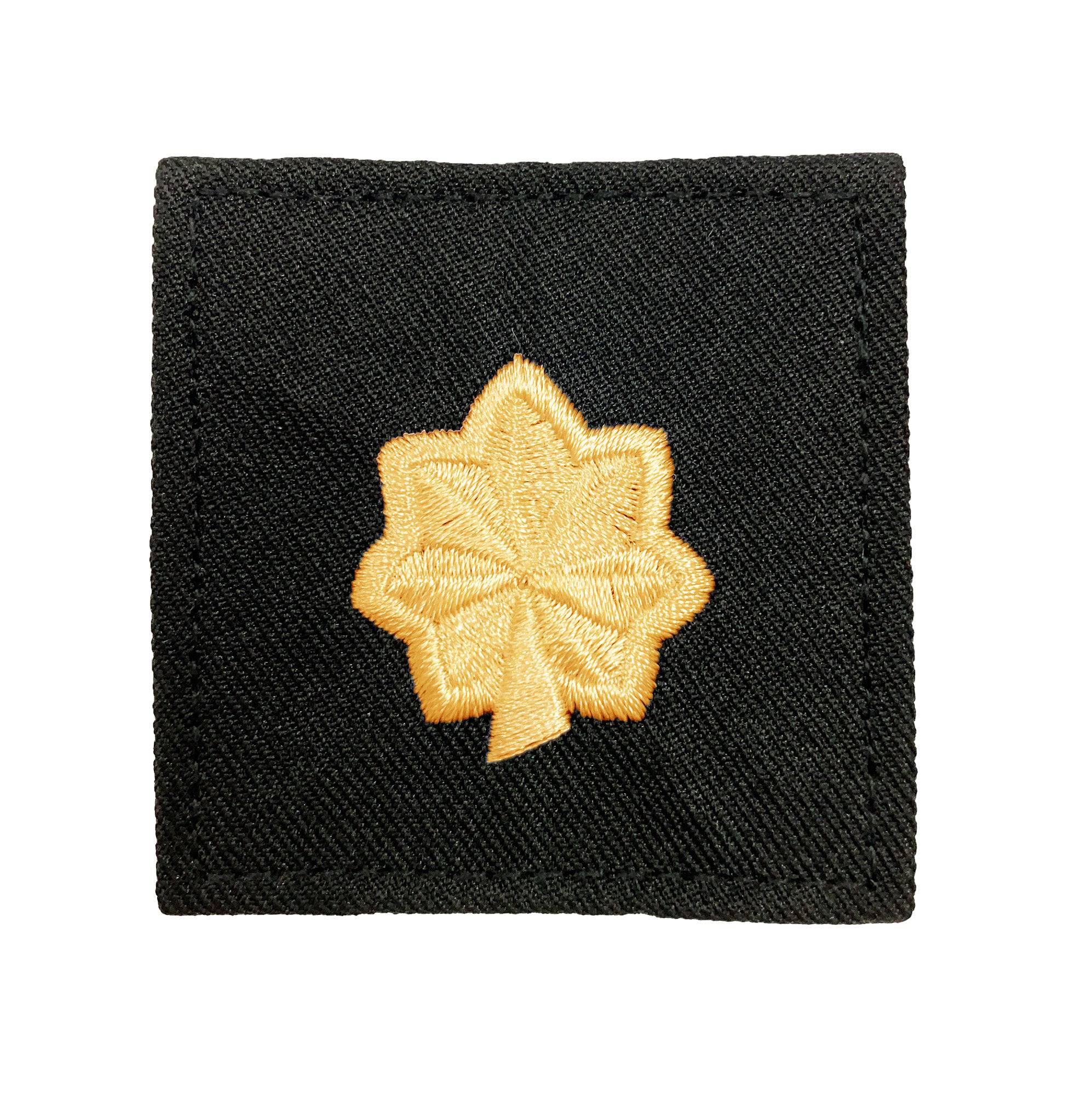 U.S. Army (O4) Major 2x2 Black Rank with Hook Fastener (each)