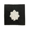U.S. Army (O5) Lieutenant Colonel 2x2 Black Rank with Hook Fastener (each)