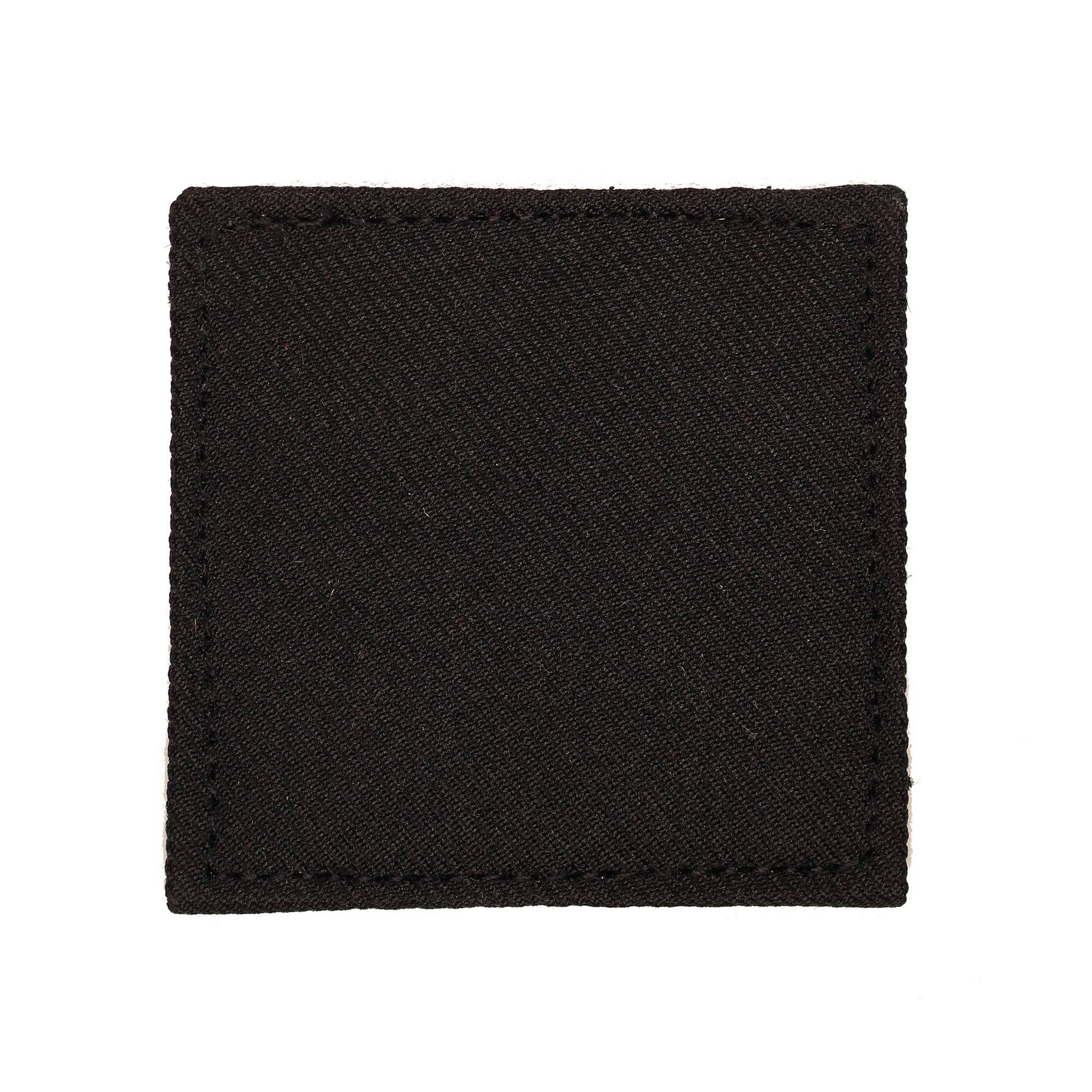 U.S. Army Blank 2x2 Black with Hook Fastener