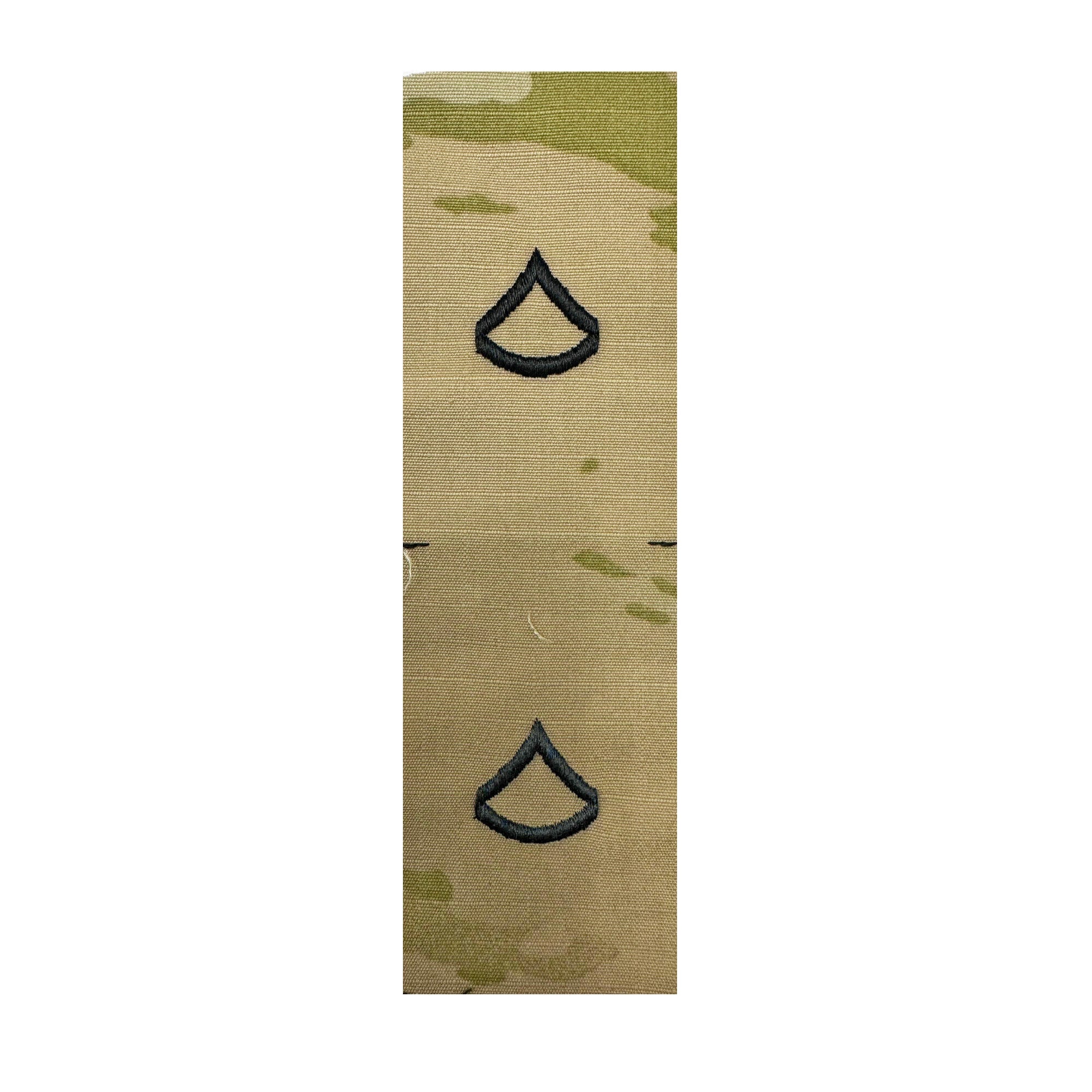 U.S. Army E3 Private First Class OCP Sew-on for Cap “Only” (pair)