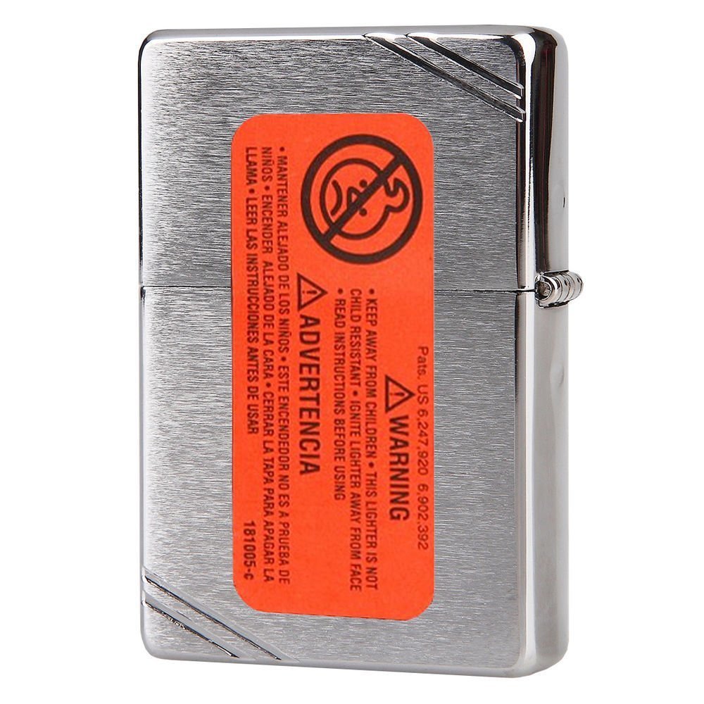 Zippo Lighter 1937 Vintage Replica, w/ Slashes #230