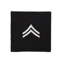 U.S. Army Corporal 2X2 Black with Hook Fastener