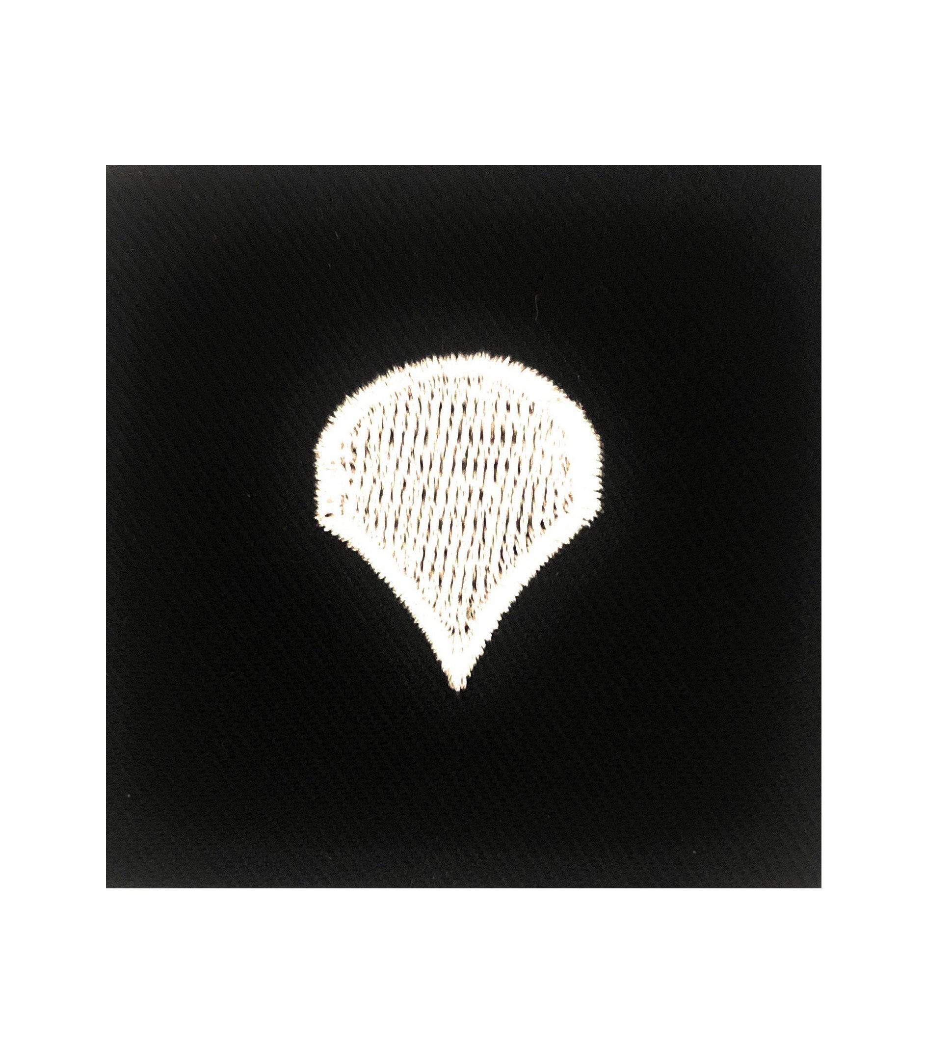(E4) Specialist 2x2 Black Sew-on Rank (each)