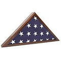 Military Shadow Box 5X9' Flag Display Case, Solid wood burial 5' X 9' 1/2" flag