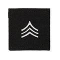 U.S. Army Sergeant 2x2 Black with Hook Fastener