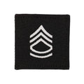 U.S. Army SGT 1st Class 2x2 Black with Hook Fastener