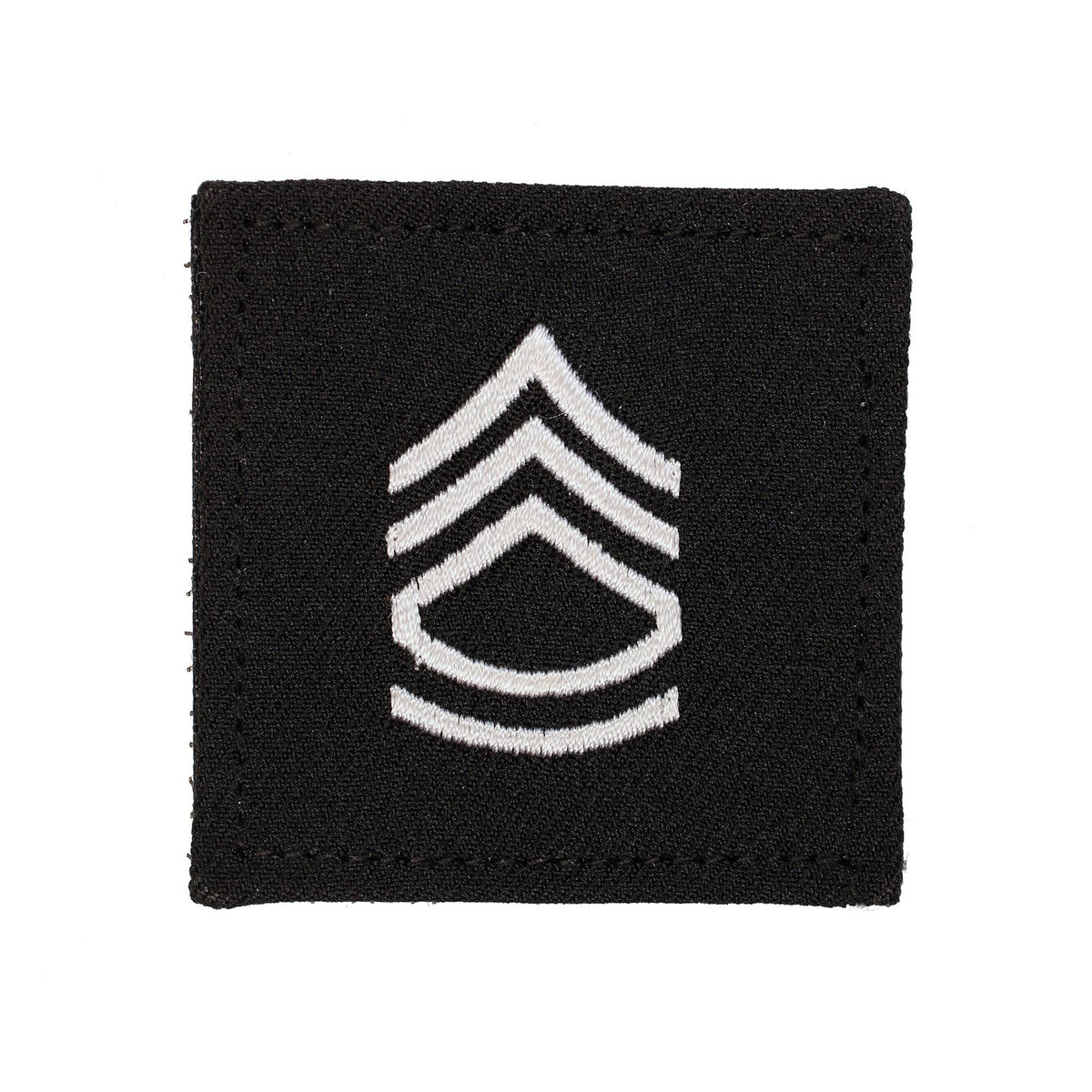 U.S. Army SGT 1st Class 2x2 Black with Hook Fastener