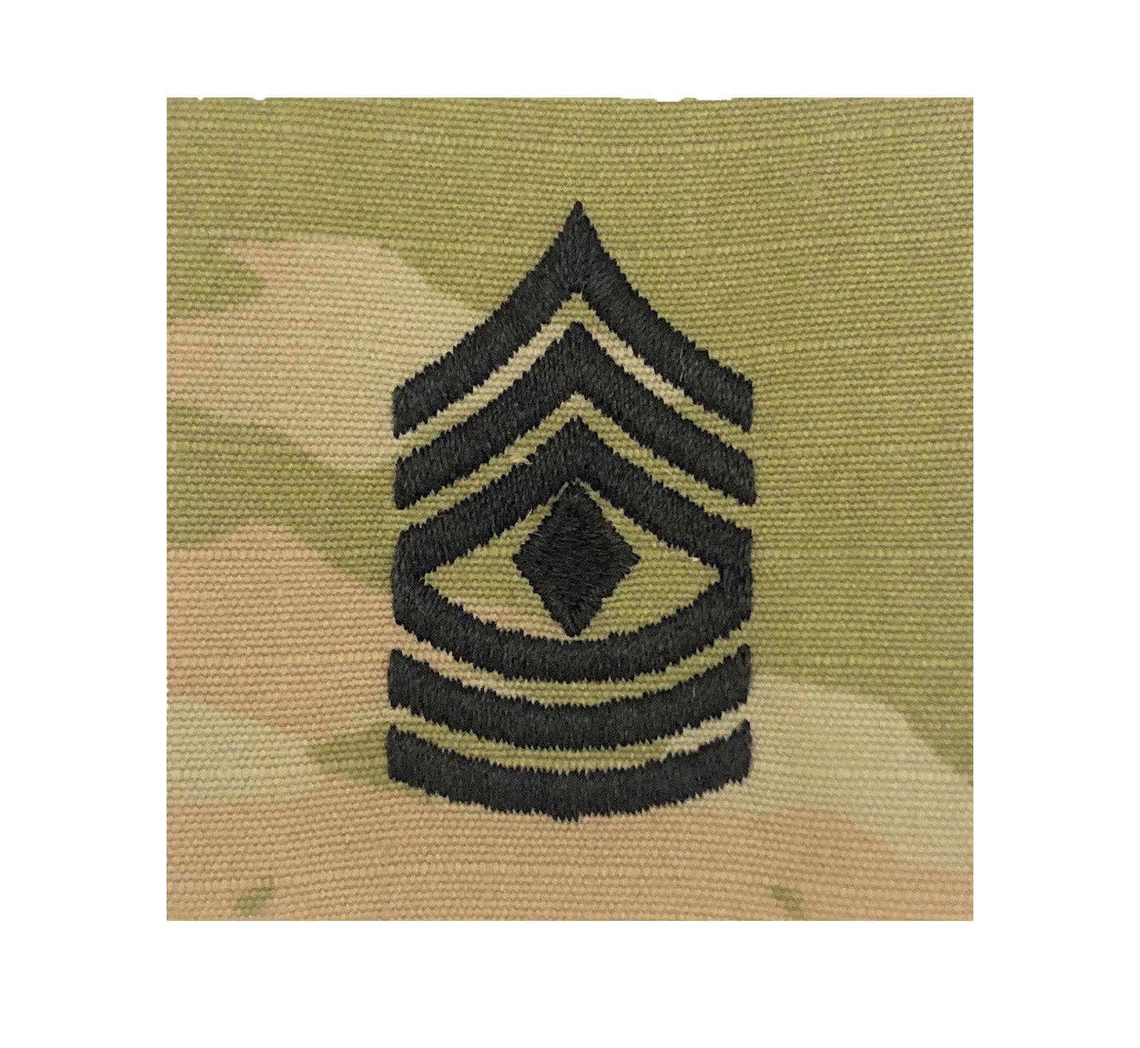 U.S. Army E8 First Sergeant OCP 2x2 Sew-On Rank For Shirt,Jacket,Coat