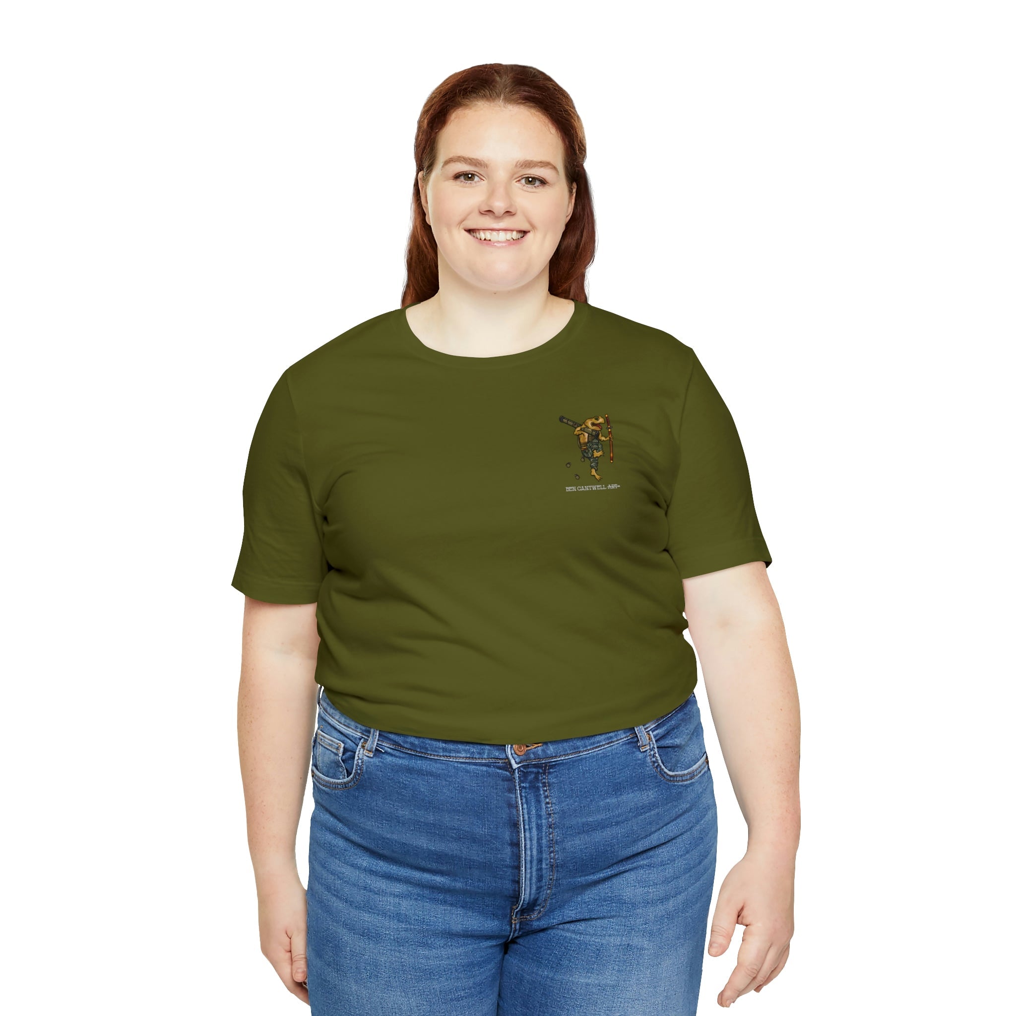 AT4 Rocket and Sword Frog - Front Print - Short Sleeve Tee