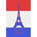 Travel Diary: Notebook to record the travel experiences in France I 124 pages checkered with table of contents