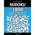 Sudoku: 1800 Extra Hard Puzzles To Keep Your Brain Active For Hours: Active Brain Series Book - Paperback