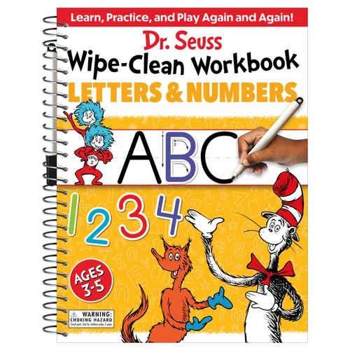 Dr. Seuss Wipe-Clean Workbook: Letters and Numbers: Activity Workbook for Ages 3-5 - Paperback