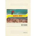 Vintage Lined Notebook Greetings from Santa Cruz, California - Paperback