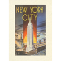 Vintage Lined Notebook New York City, Empire State Building
