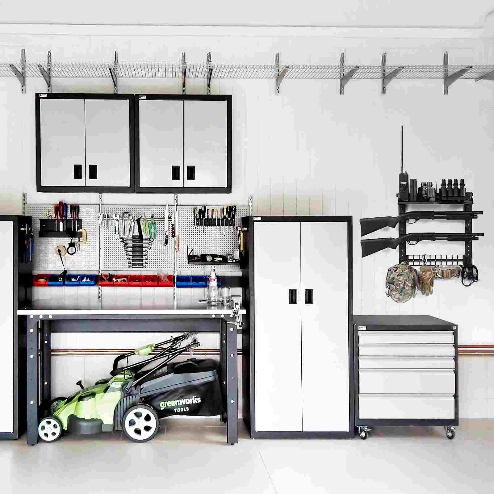 Votagoo Gun Rack for Wall, Indoor Gun Racks Wall Mount, Hang Up Gun Rack for Rifle and Pistol, Steel Airsoft Gun Holder for Shutgun and Accessories