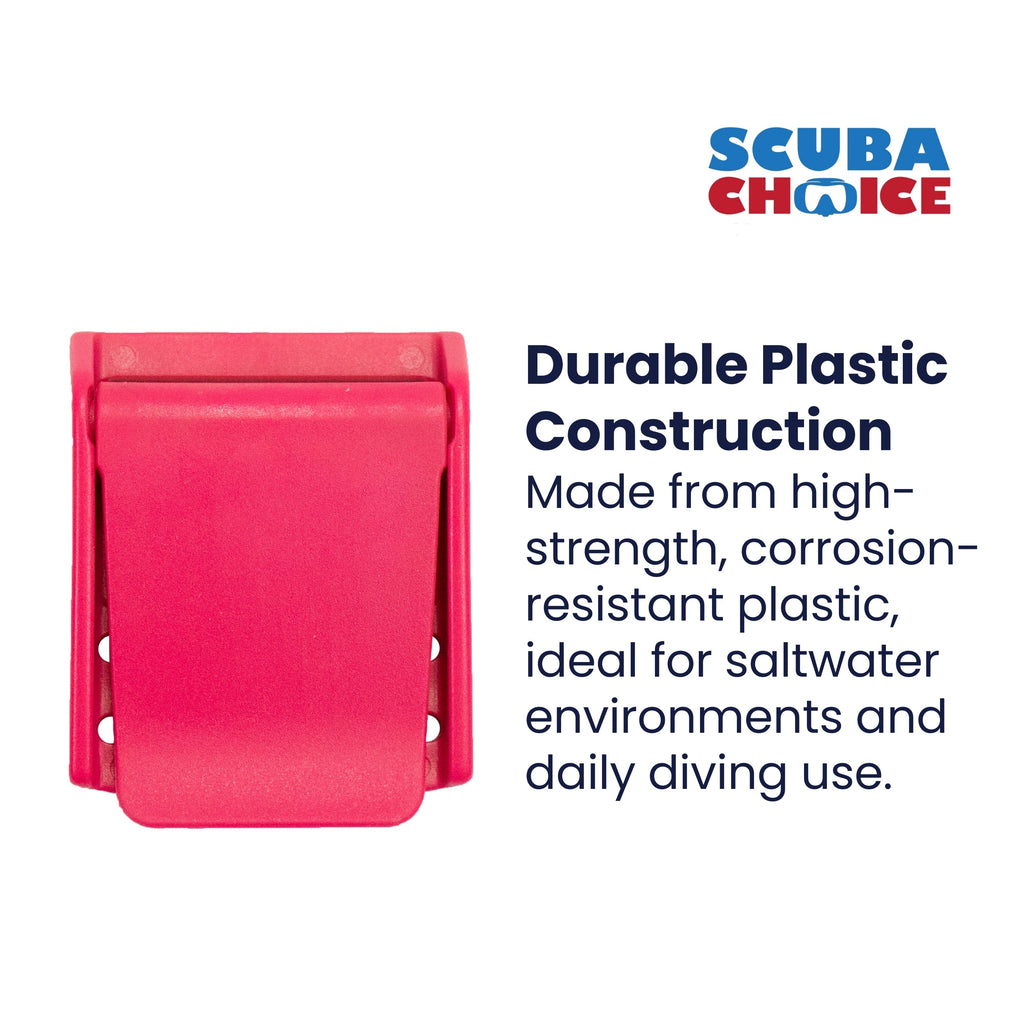 Scuba Diving Dive Plastic Weight Webbing Belt Buckle Pink Magenta