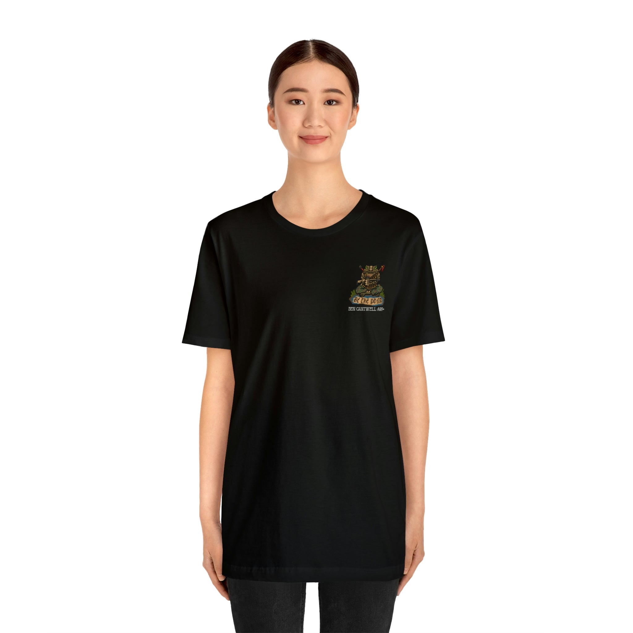 Be the Pond Frog with MK32 Grenade Launcher - Front Print - Short Sleeve Tee