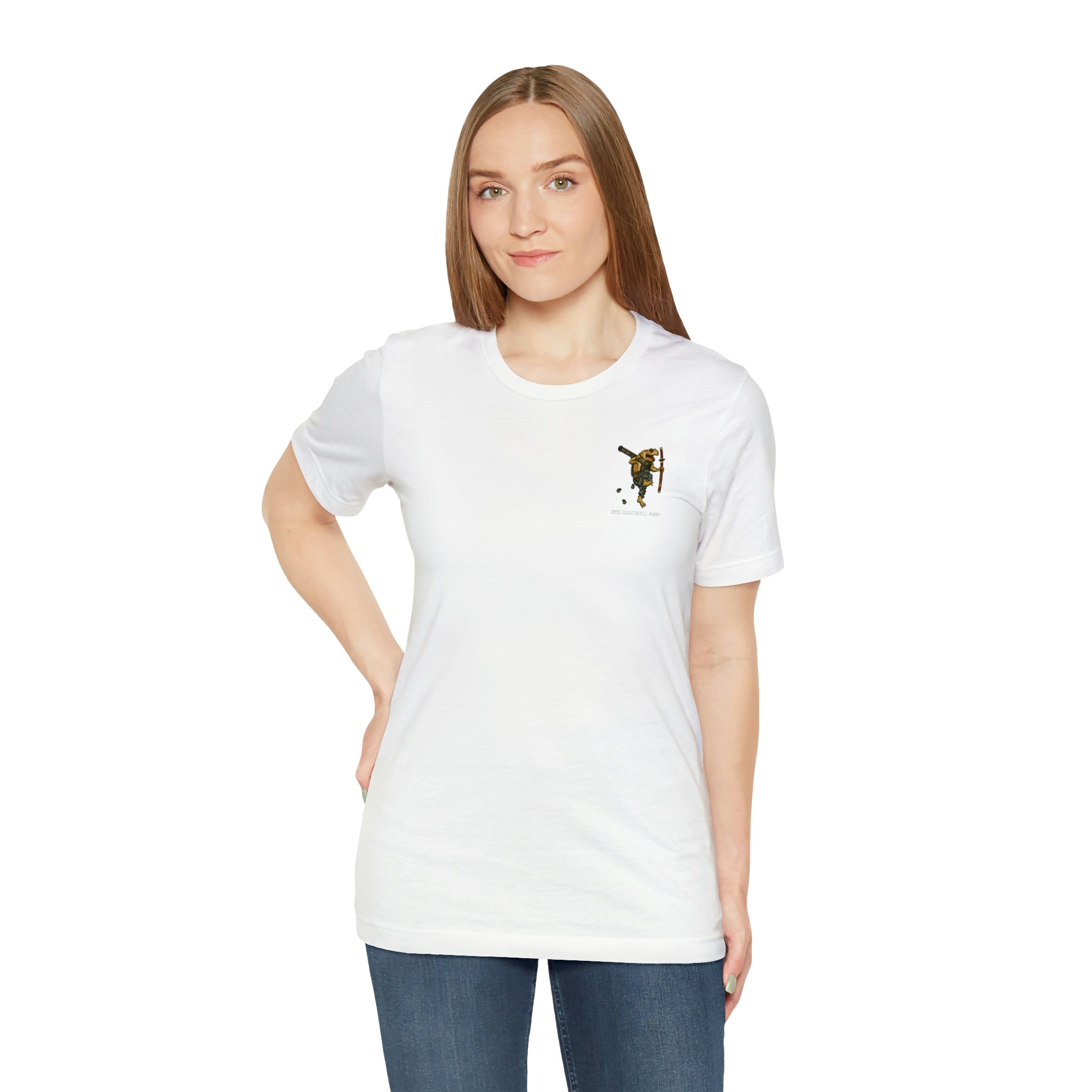 AT4 Rocket and Sword Frog - Front Print - Short Sleeve Tee