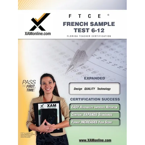 FTCE French Sample Test 6-12 Teacher Certification Test Prep Study Guide - Paperback