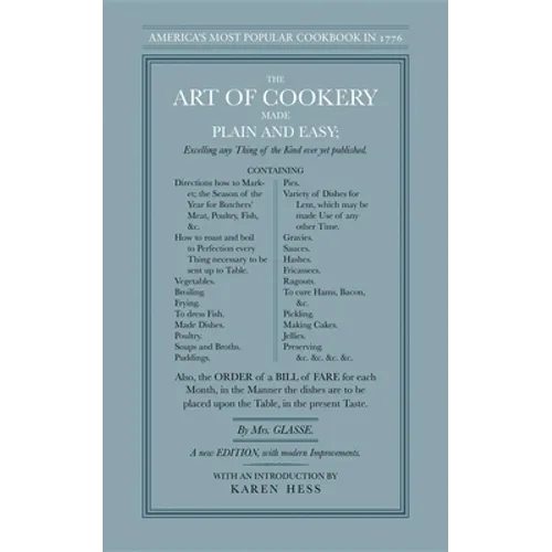 The Art of Cookery Made Plain and Easy - Paperback