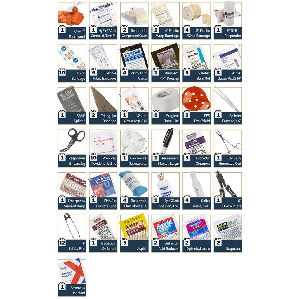 Trauma & First AID Boating Kit - North American Rescue - Complete Kit