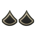 U.S. AGSU Army E3 Private First Class Chevron (Sew-on) rank (male)