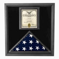Flag and Certificate Case Black Frame, American Made Black Frame
