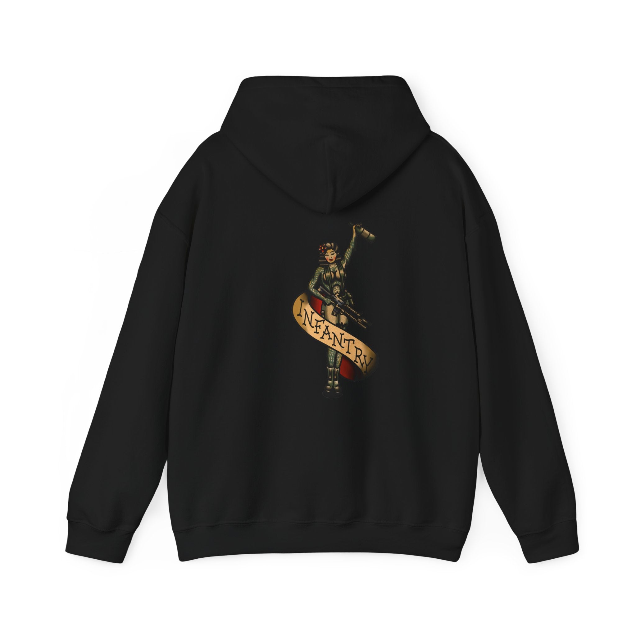Infantry Pin-Up with M4 M203 and Bottle - Hoodie