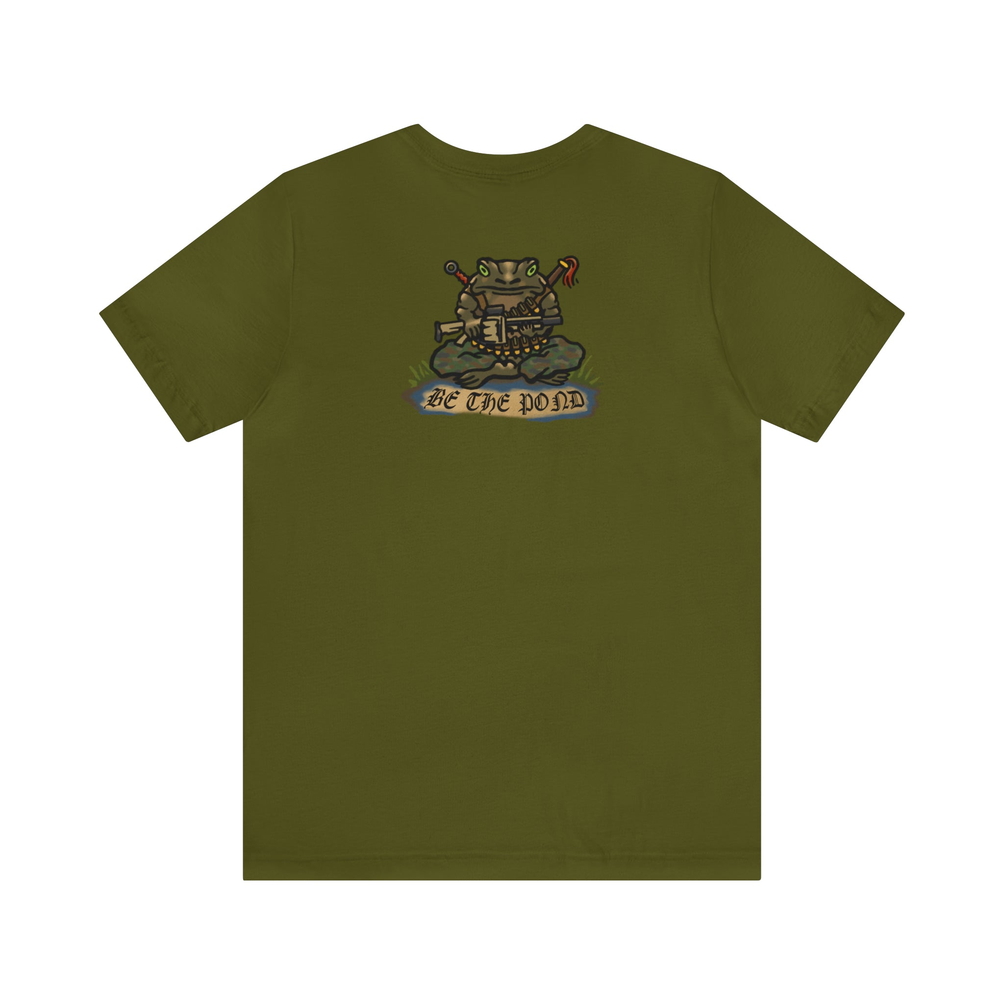Be the Pond Frog with MK32 Grenade - Back Print - Short Sleeve Tee