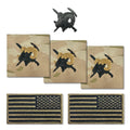 U.S. Army Mountaineering Badge Bundle OCP & Black Metal