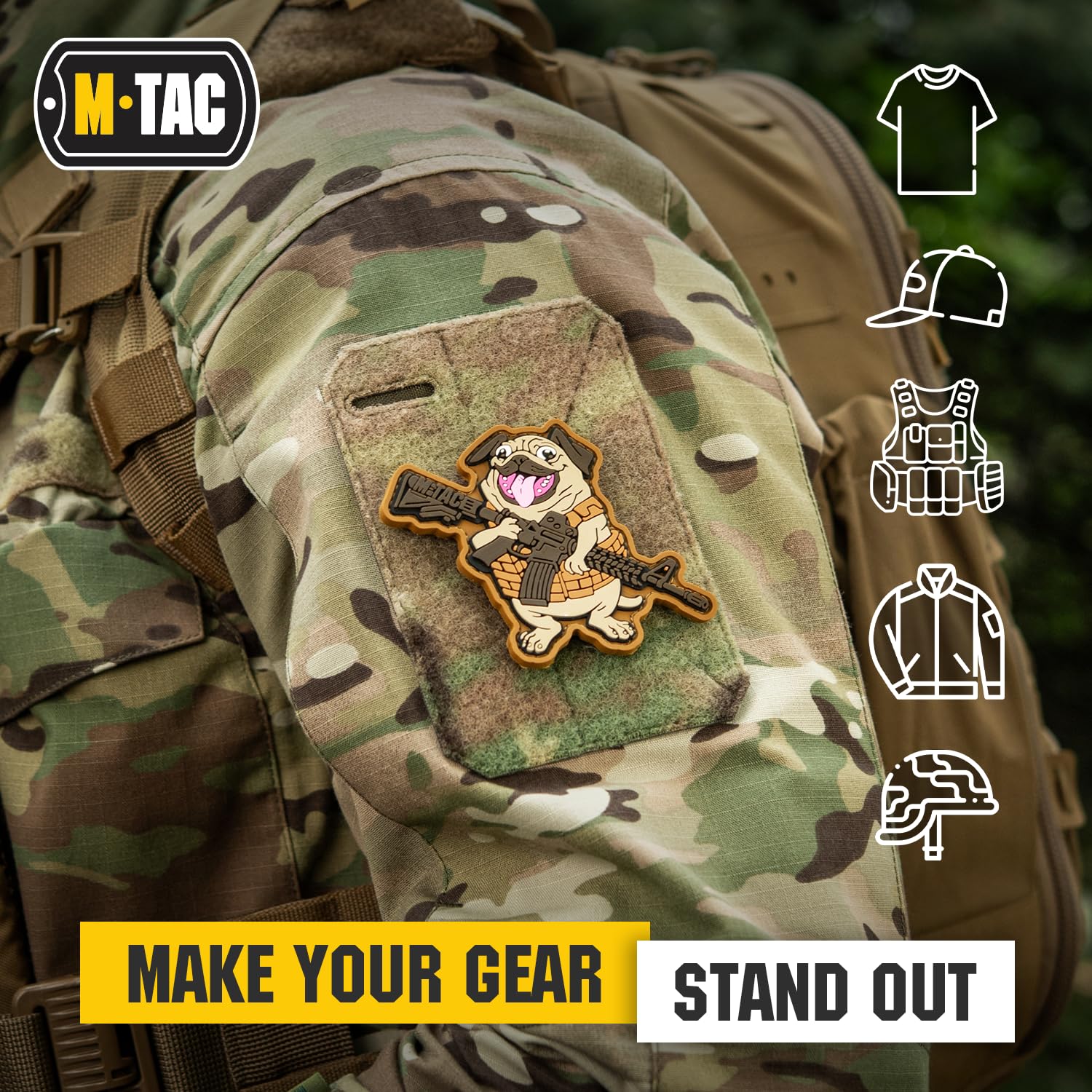 M-Tac Morale Patch Dog Rex PVC 3D