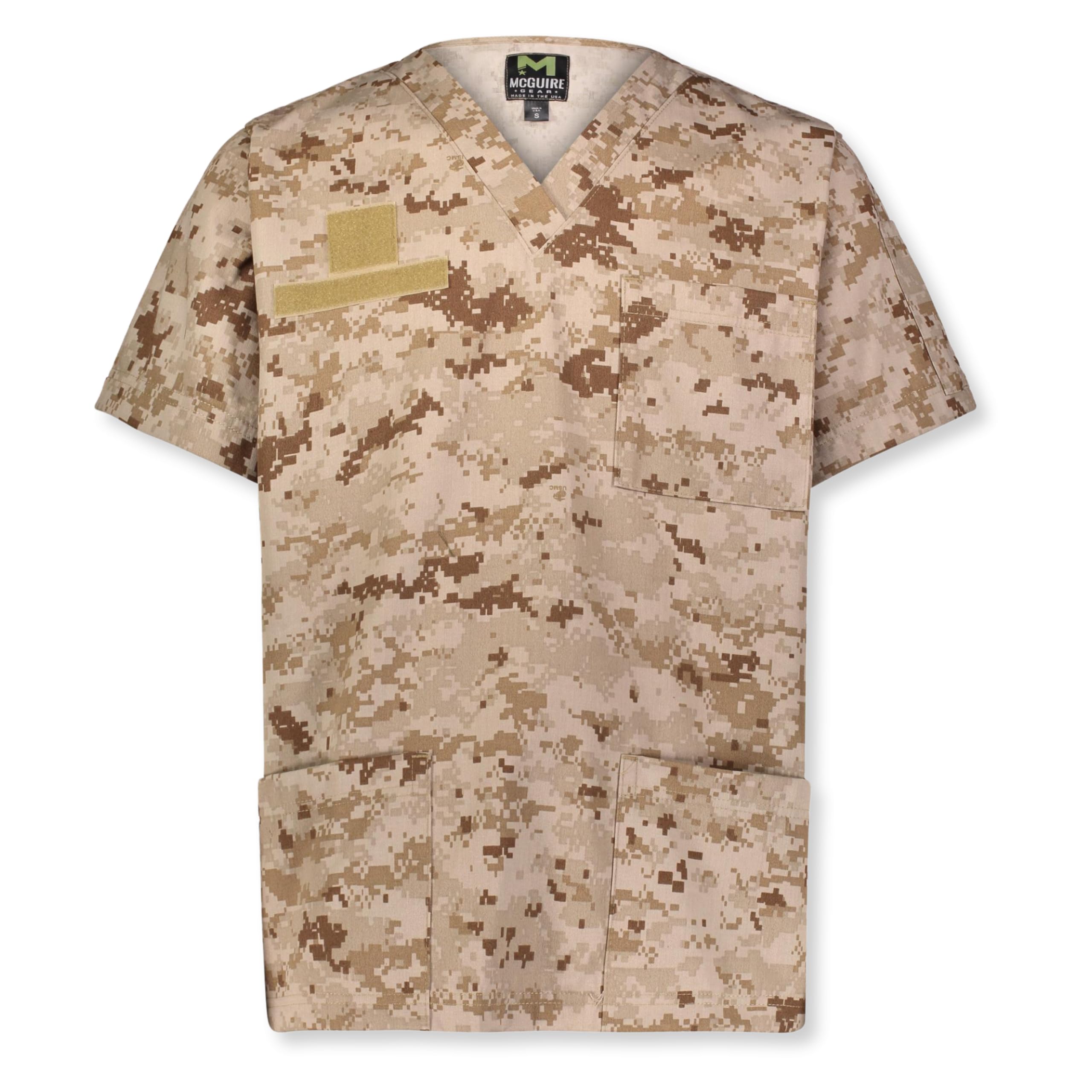 M MCGUIRE GEAR Tactical Ripstop Scrub Top – Unisex Scrubs for Nurses, Military, EMS – Medical Scrub Shirt – Made in the USA.