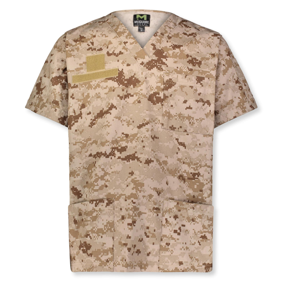 M MCGUIRE GEAR Tactical Ripstop Scrub Top – Unisex Scrubs for Nurses, Military, EMS – Medical Scrub Shirt – Made in the USA.