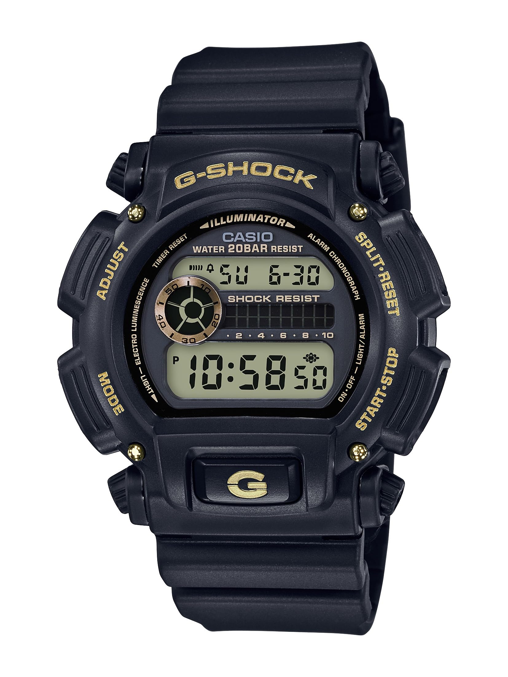 Casio DW9052 Series | Men’s Digital Watch | G-Shock | 1/100 SEC Stop Watch | Countdown Timer | LED Light | 200M WR | Shock Resistant | Multi Alarm | Auto Calendar | Dual Time | 2 Yr Batt