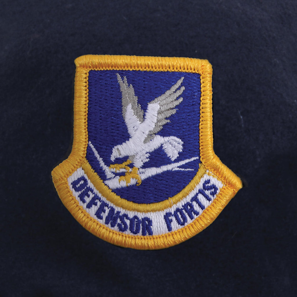Rothco Inspection Ready Beret With USAF Flash | 95% Wool, Pre-Shaved Inspection Ready Cap, Leather Trim, Ideal for Active-Duty Personnel and Uniform Wear