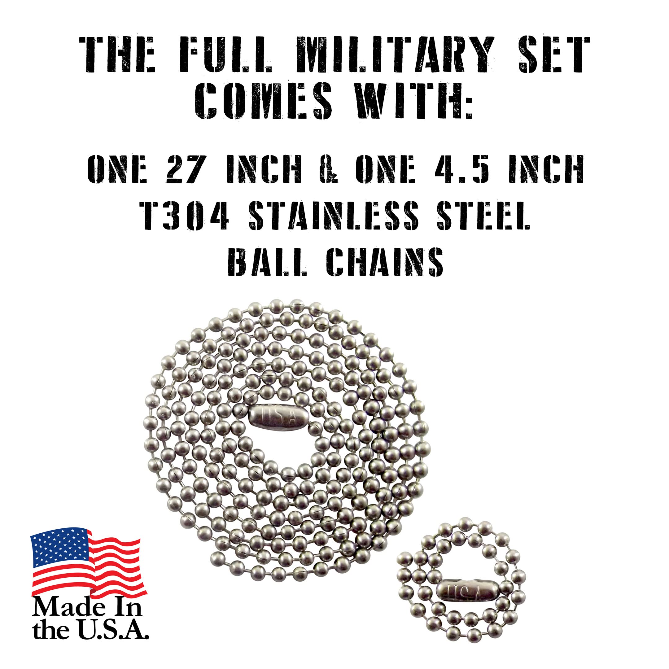 Personalized Military Dog Tags with Silencers and Stainless Steel Ball Chains, Red Aluminum