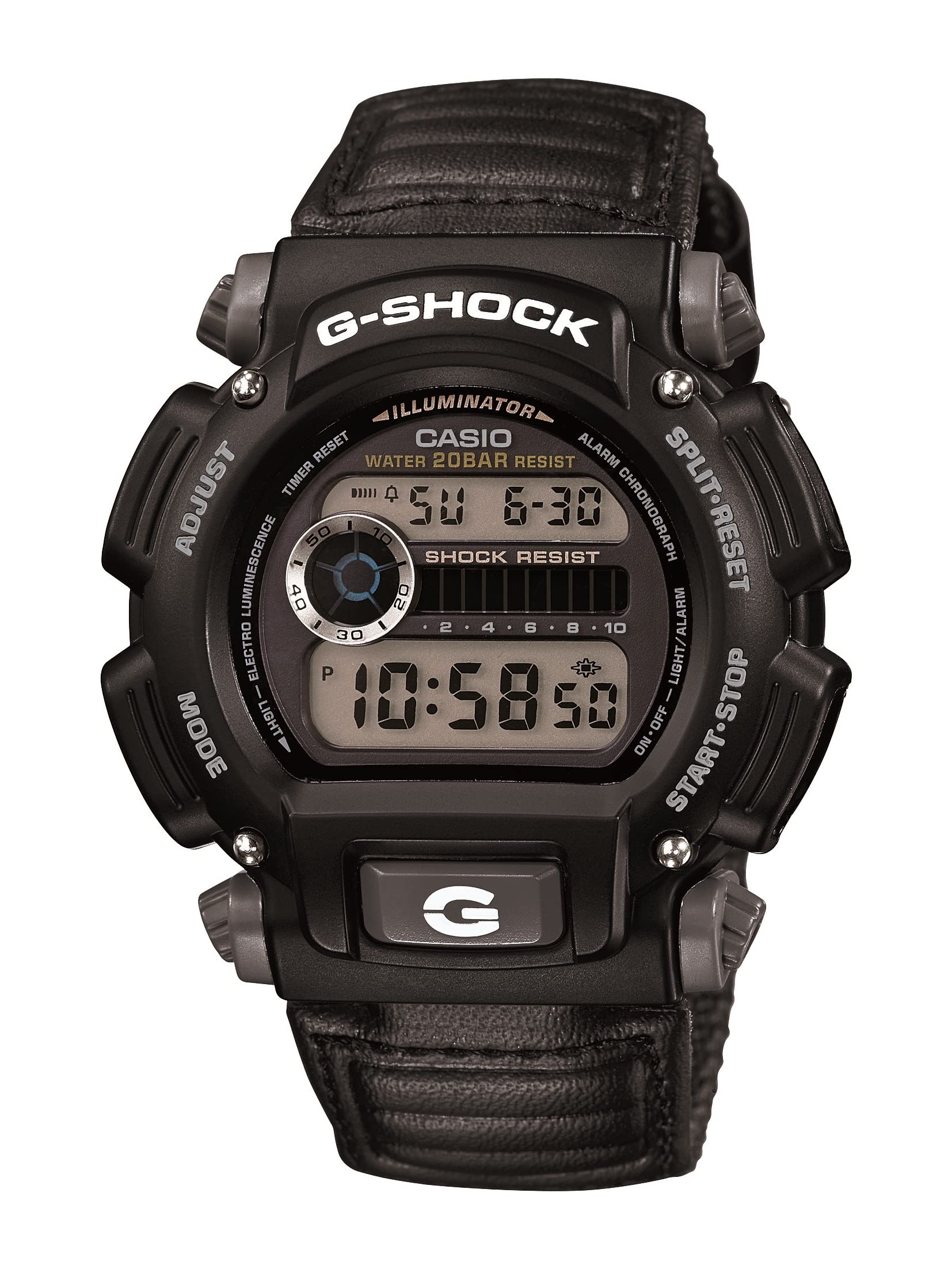Casio DW9052 Series | Men’s Digital Watch | G-Shock | 1/100 SEC Stop Watch | Countdown Timer | LED Light | 200M WR | Shock Resistant | Multi Alarm | Auto Calendar | Dual Time | 2 Yr Batt