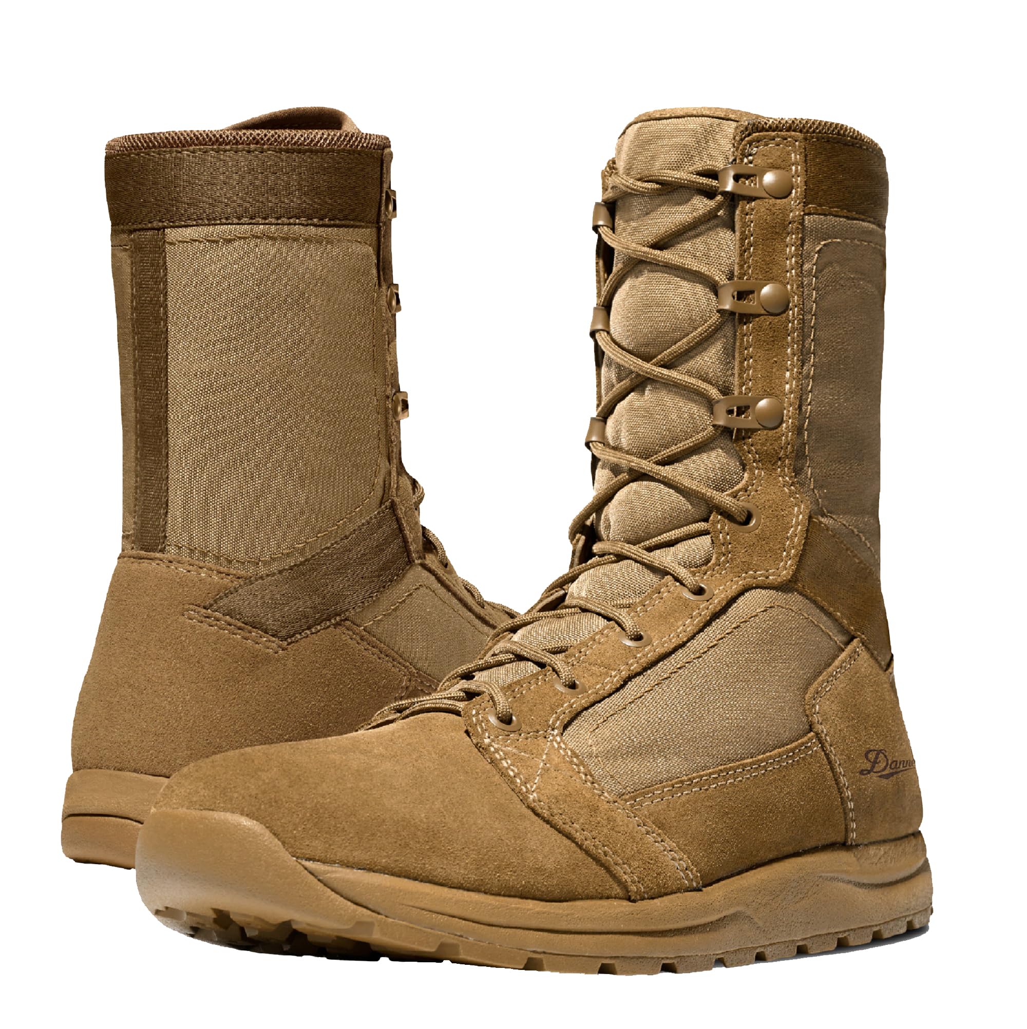 Danner Tachyon 8" Tactical Boots for Men, Speed Lacing, Fast Drying Upper | Ultralight Build, Breathable Open-Cell Footbed, Slip-Resistant Traction, Long-Shift EVA Cushioning, Military Boots